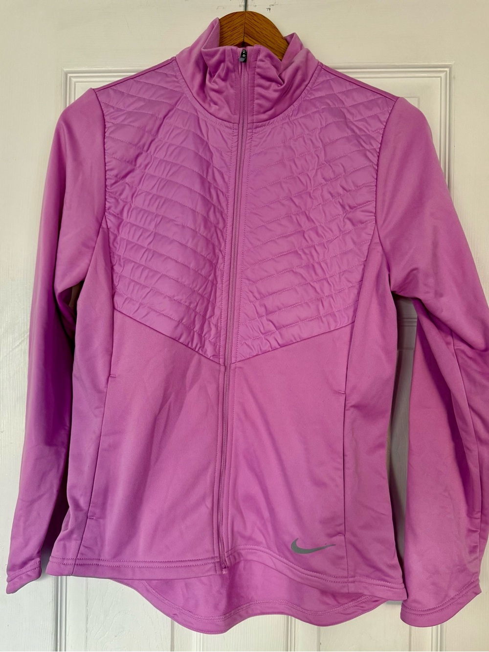 NEW Nike Women's Quilted Pink Full-Zip Athletic Jacket - Size Sm